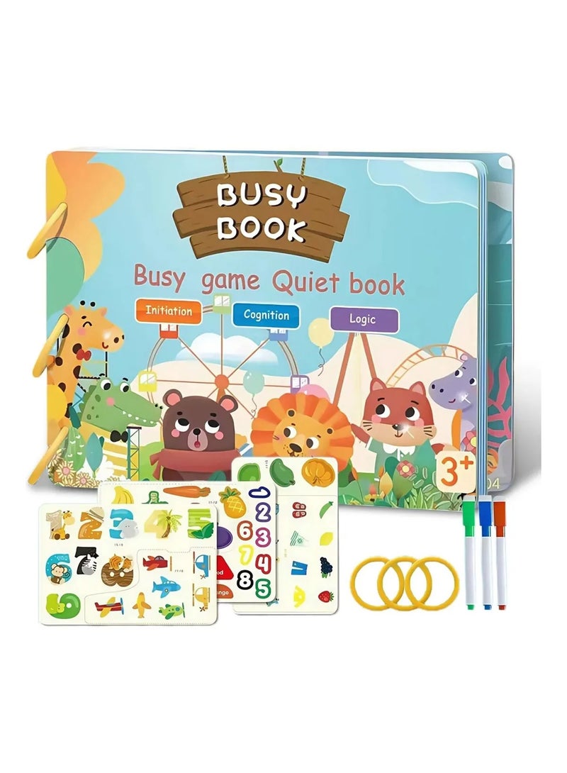 Capstro Quiet Tear-Apart Busy Book for Kids – Hands-On Fine Motor Activities, Focus & Early Learning Practice for Creative, Screen-Free Play – Tear-Apart Activity Book - Image 1